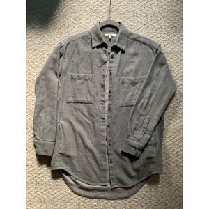 Madewell grey flannel shirt
